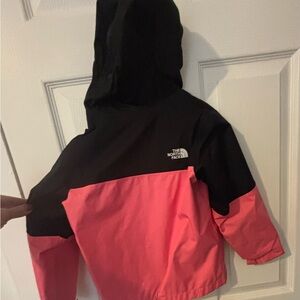 The North Face Black and Pink Hooded Jacket